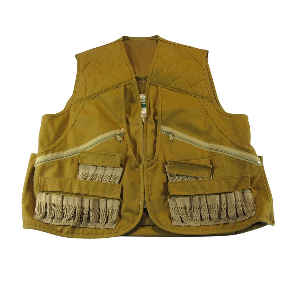 Gander Mountain Mens Vest M Brown Chukar Bird Hunting Canvas Outdoor Vintage - Picture 1 of 10